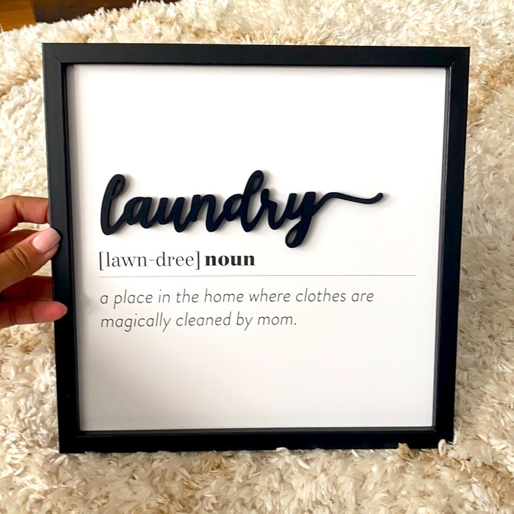 New laundry home decor